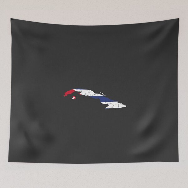 Item preview, Cuba Flag Map with regions designed and sold by Alo.