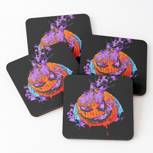 Item preview, Halloween Pumpkin Smoke Digital Grime Art designed and sold by Krystian Stafford.