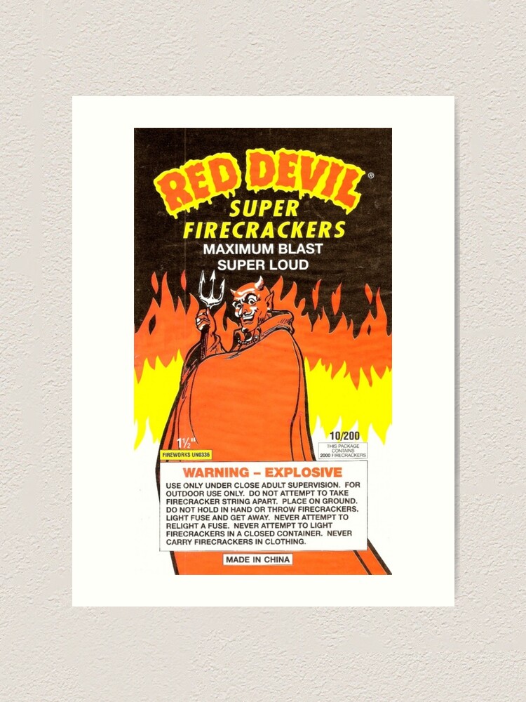 Alternate view of Vintage Red Devil Firecrackers! Art Print
