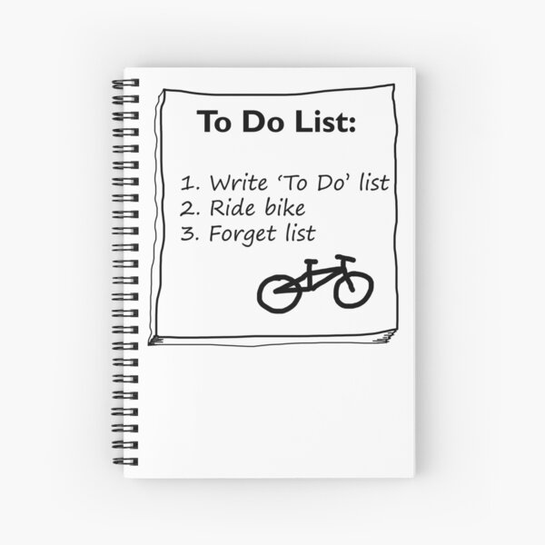 Cycling 'To Do' List :) Spiral Notebook