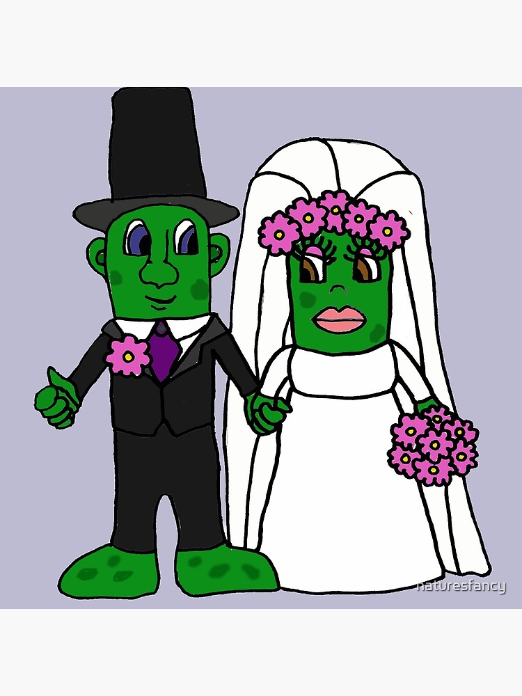 Funny Pickle Bride and Groom Wedding Cartoon Funny Pickle Bride and Groom Wedding Cartoon