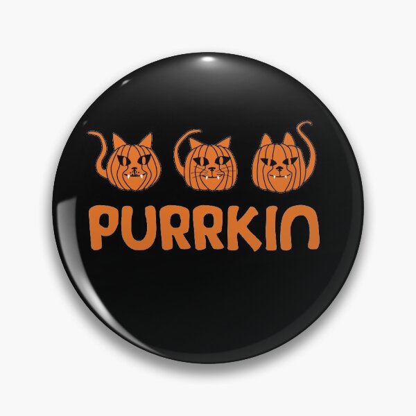 Item preview, Halloween purrkin trio. Cat shaped pumpkins. designed and sold by ReluctantChickn.