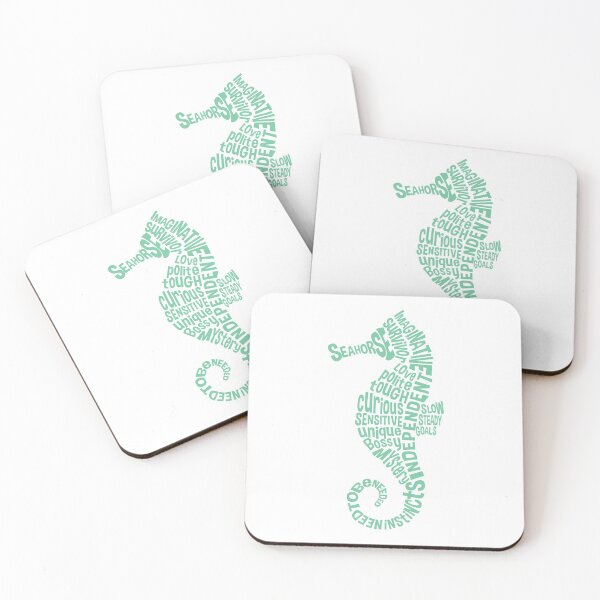 Item preview, Aqua Seahorse Spirit Animal designed and sold by kjeppson.