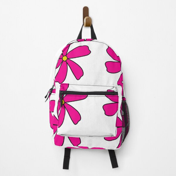 Item preview, Bib Flower in Classic Bright Pink On White designed and sold by CottoVerdi.