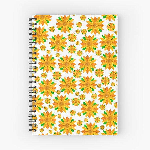 Item preview, Orange Flower Pattern On White Background designed and sold by Gsallicat.
