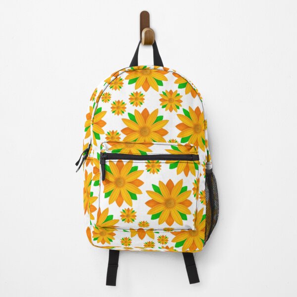 Item preview, Orange Flower Pattern On White Background designed and sold by Gsallicat.