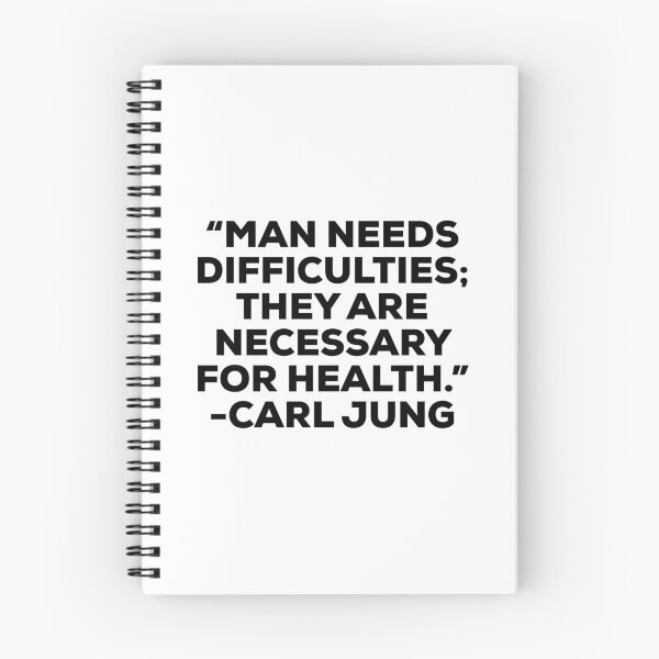 Item preview, Carl Jung Difficulties Quote designed and sold by HalpinDesign.