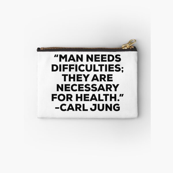 Item preview, Carl Jung Difficulties Quote designed and sold by HalpinDesign.