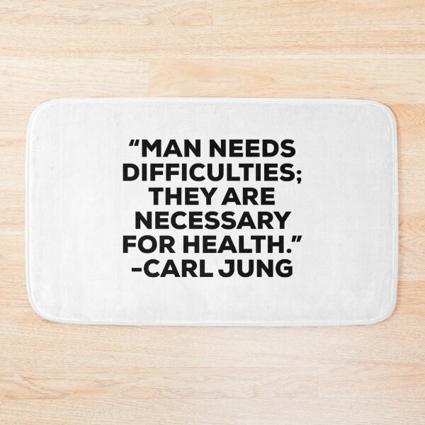 Item preview, Carl Jung Difficulties Quote designed and sold by HalpinDesign.