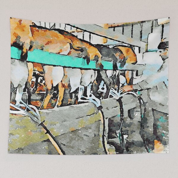 Item preview, Goats at milking designed and sold by Giuseppe Cocco.