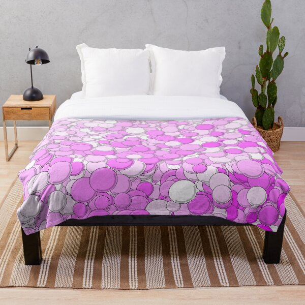 Item preview, Purple and White Bubbles designed and sold by MathenaArt.