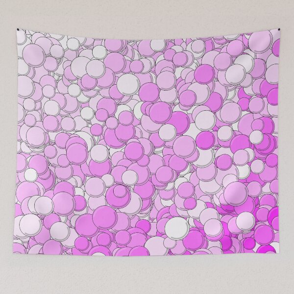 Item preview, Purple and White Bubbles designed and sold by MathenaArt.