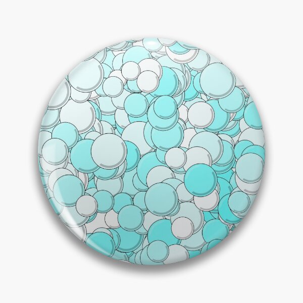 Item preview, Turquoise and White Bubbles designed and sold by MathenaArt.