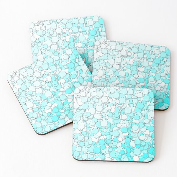 Item preview, Turquoise and White Bubbles designed and sold by MathenaArt.