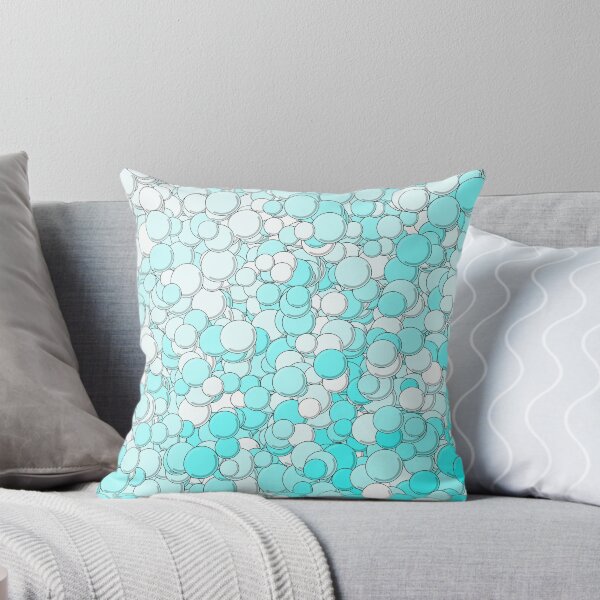Item preview, Turquoise and White Bubbles designed and sold by MathenaArt.