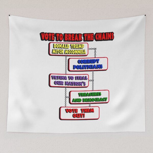 Item preview, Wacky & Fun “VOTE TO BREAK THE CHAINS!”  Apparel & Accessories designed and sold by Joanenices.