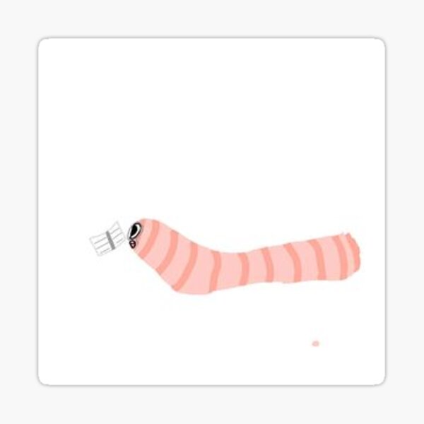 Bookworm Sticker