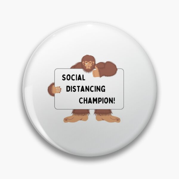 Item preview, Funny Bigfoot social distancing champion designed and sold by ShopSpot.