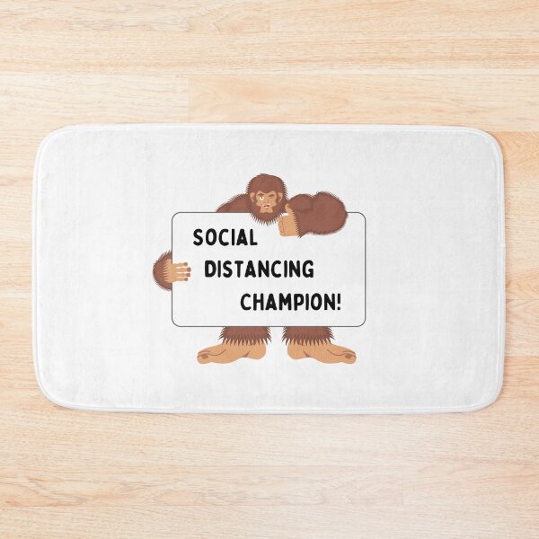 Item preview, Funny Bigfoot social distancing champion designed and sold by ShopSpot.