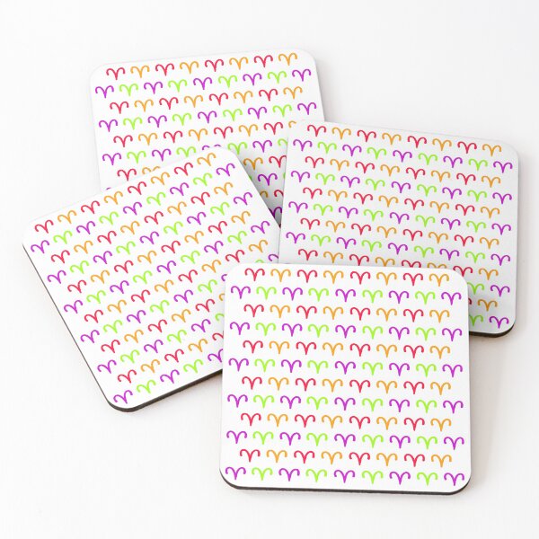 Item preview, Multicolored aries sign, astrology zodiac symbol white background designed and sold by Stéphane  Thirion.