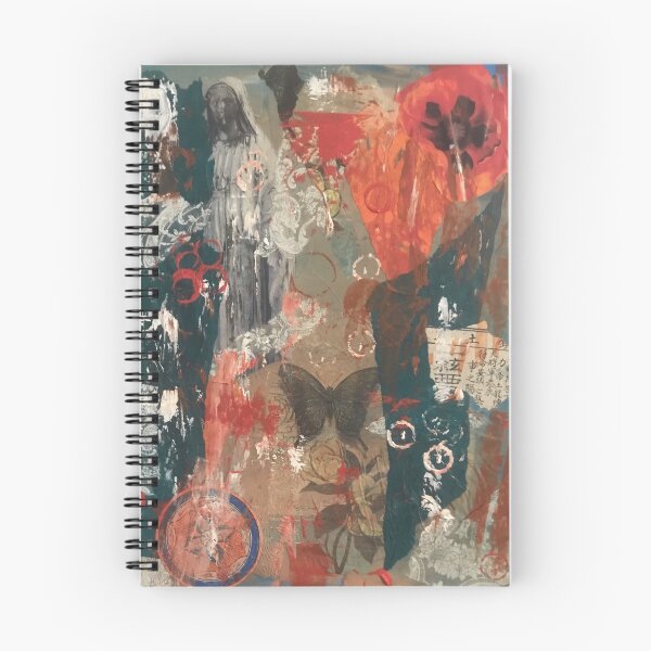Item preview, Mother Mary - Teal and Vermillion Mixed Media designed and sold by Angela  Swanson.