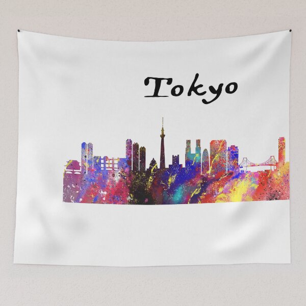 Item preview, Tokyo Water Colour Vector Quote Art Design Inspira designed and sold by vividpixelusa.
