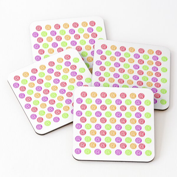 Item preview, Multicolour @ white background email motif (symbol, sign) designed and sold by Stéphane  Thirion.