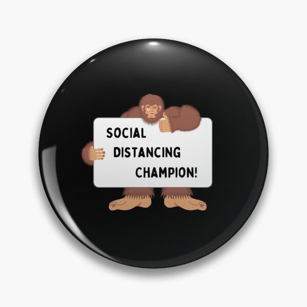 Item preview, Funny Bigfoot social distancing champion designed and sold by ShopSpot.