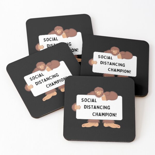 Item preview, Funny Bigfoot social distancing champion designed and sold by ShopSpot.