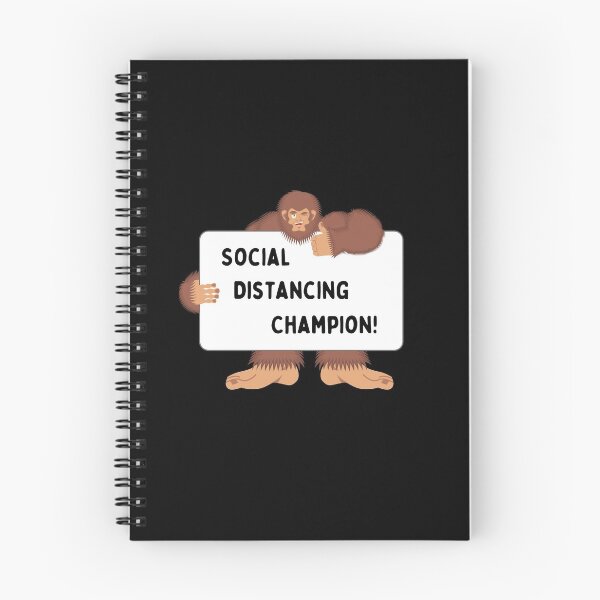 Item preview, Funny Bigfoot social distancing champion designed and sold by ShopSpot.