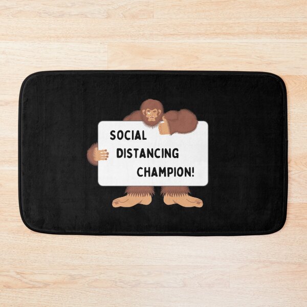 Item preview, Funny Bigfoot social distancing champion designed and sold by ShopSpot.
