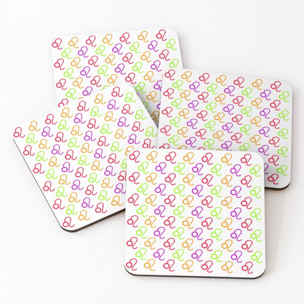 Item preview, Multicolored Leo astrological sign, zodiac symbol white background designed and sold by Stéphane  Thirion.