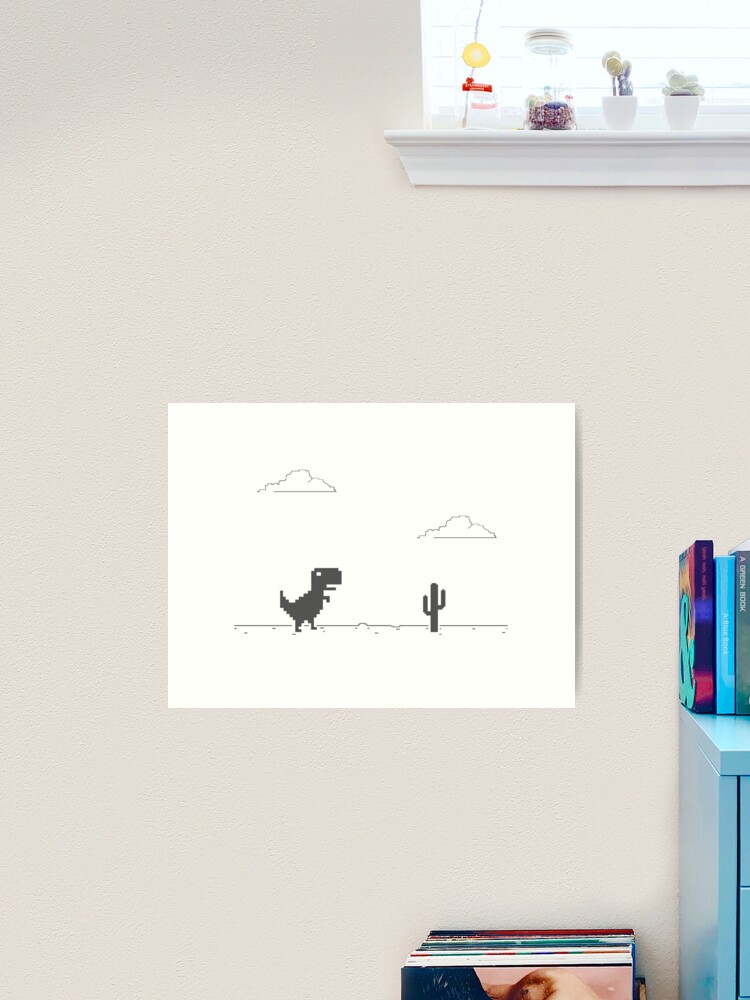 Offline T-Rex Game - Google Dino Run | Canvas Print