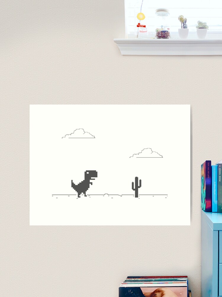 Offline T-Rex Game - Google Dino Run | Art Board Print