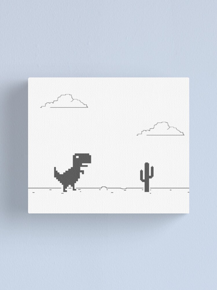 Offline T-Rex Game - Google Dino Run | Canvas Print