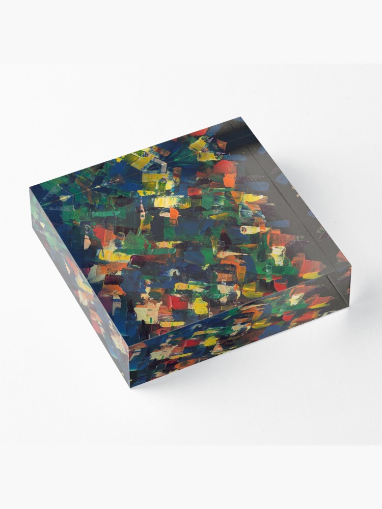 Alternate view of Kaleidoscope of Color Acrylic Block