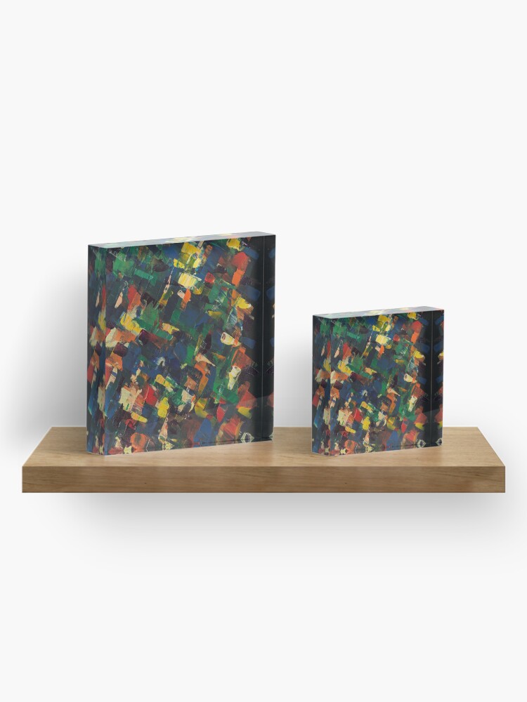 Alternate view of Kaleidoscope of Color Acrylic Block