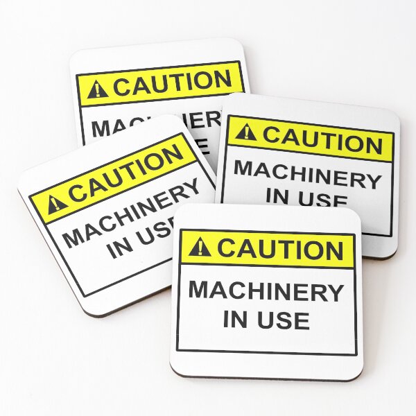 Item preview, Caution Machinery in use Sign designed and sold by SumoShark.
