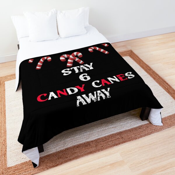 Christmas 2020 6 Candy Canes Apart Comforter
