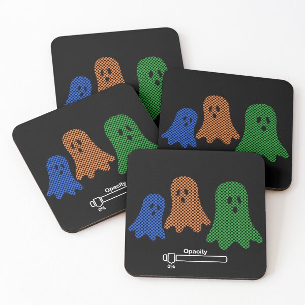 Item preview, Zero Opacity Ghosts (Blue/Orange/Green/White) designed and sold by dezanli.