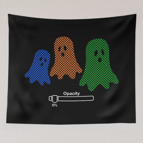 Item preview, Zero Opacity Ghosts (Blue/Orange/Green/White) designed and sold by dezanli.