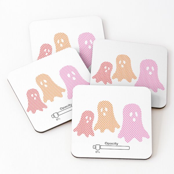 Item preview, Zero Opacity Ghosts (Red/Orange/Pink/Black) designed and sold by dezanli.