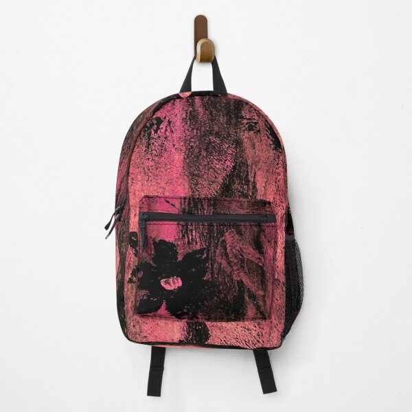 Item preview, Black Flowers on Pink GelliArt Print designed and sold by karinasalwaszka.