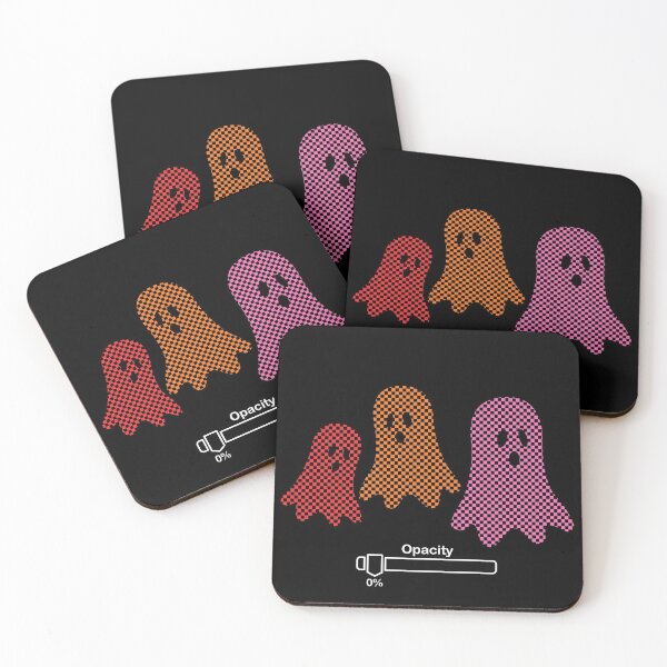 Item preview, Zero Opacity Ghosts (Red/Orange/Pink/White) designed and sold by dezanli.