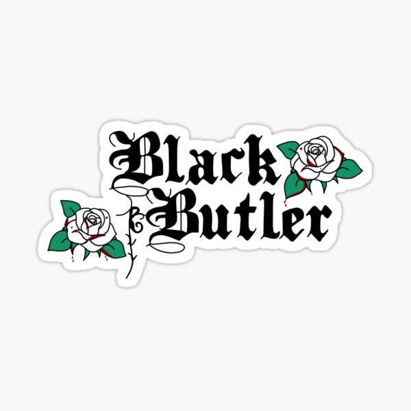 Logo de majordome noir Sticker
