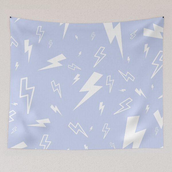 Item preview, Pastel Blue Lightning Print designed and sold by alwayselle.