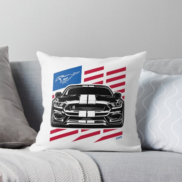 Aperçu de l'œuvre Poney drapeau américain Mustang GT350 créée et vendue par leaveyourmark.