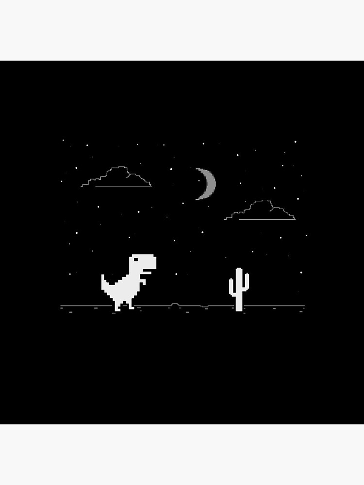 Chrome Dino, The night mode is inverting the colours : r/google