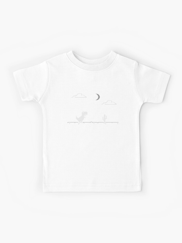 Chrome Dino – Offline T-Rex - Chrome Dinosaur - Kids T-Shirt