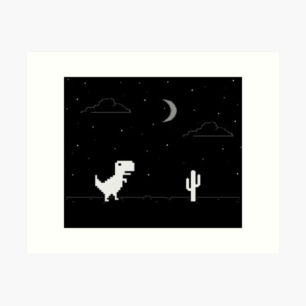 Offline Dino - Google Trex Runner Photographic Print for Sale by Solo Geek  ‎